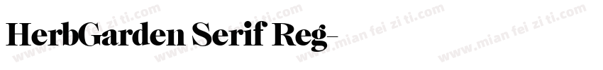 HerbGarden Serif Reg字体转换